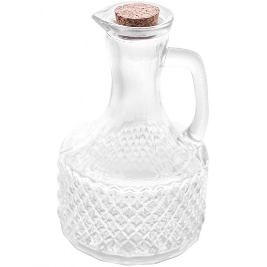 Garrafa 380ml Para Azeite De Vidro Com Tampa De Rolha